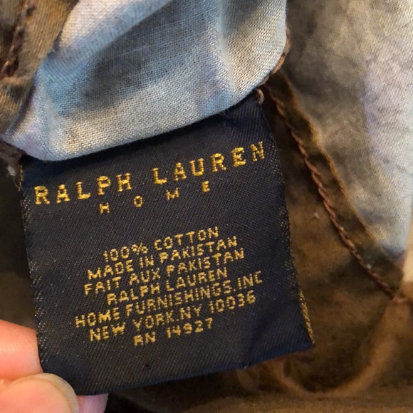 🌹Ralph Lauren Formal Garden Brown vintage standard size pillowcase - Picture 5 of 6